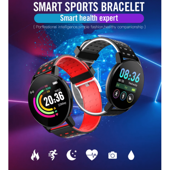 Второ изображение на119 Plus Смарт спортна гривна Smart bracelet