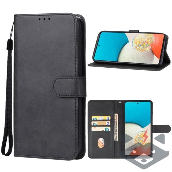 Samsung Galaxy A55 Калъф Leather Wallet /черен/