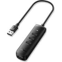 UGREEN CM416 4-in-1 USB HUB - 4x USB Type A 3.0 PD DC 12V 0.25m black