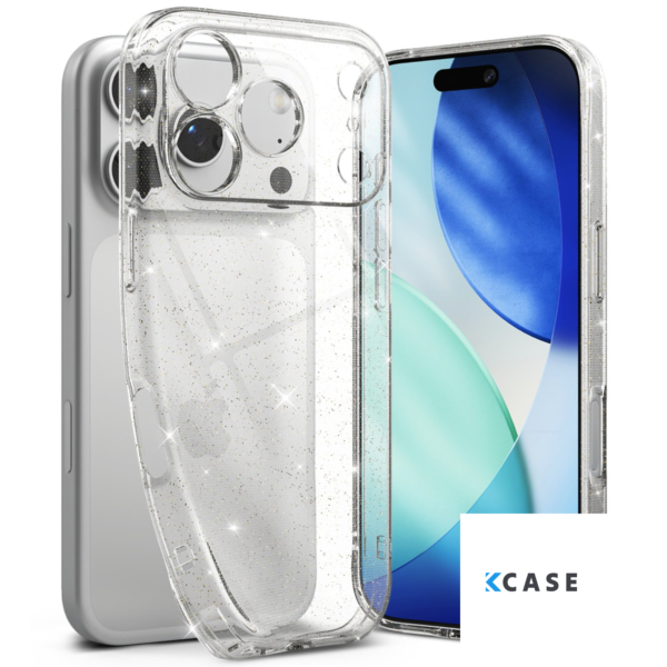 Apple iPhone 17 Pro Crystal Case /прозрачен силиконов кейс с вградени брокатени частици/