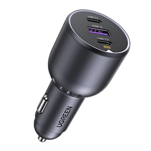 UGREEN EC705 автомобилно зарядно (USB-A + 2×USB-C, 130W)