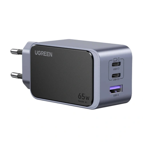 UGREEN Nexode Air зарядно 65W (USB-A + 2×USB-C)