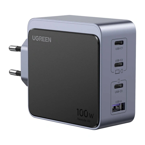 UGREEN Nexode Air зарядно 100W (USB-A + 3×USB-C)