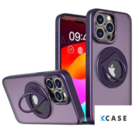 iPhone 15 Pro Силиконов Кейс Magnetic Ring /лилав/
