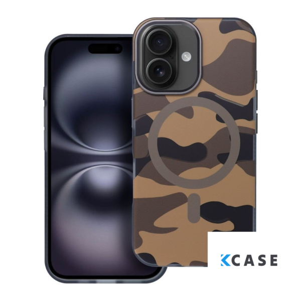 IPhone 16 кейс FORCELL F-PROTECT с MagSafe /пустинен камуфлаж/