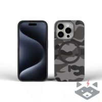 IPhone 16 Pro кейс FORCELL F-PROTECT с MagSafe /черен камуфлаж/