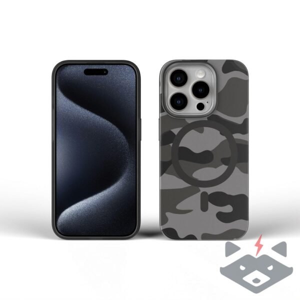 IPhone 16 Pro кейс FORCELL F-PROTECT с MagSafe /черен камуфлаж/