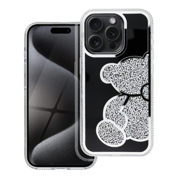 iPhone 14 Pro калъф TEDDY BEAR /сребрист/