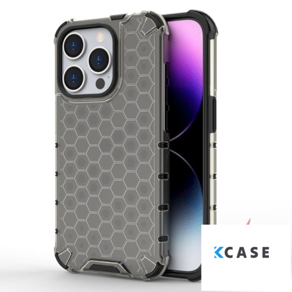 iPhone 15 Pro Max калъф Honeycomb (черен)