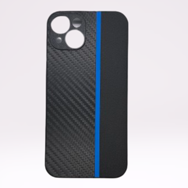 iPhone 13 Силиконов кейс Carbon Fusion /Blue Line /