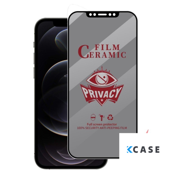 Apple iPhone X/Xs – 3D керамичен PRIVACY протектор