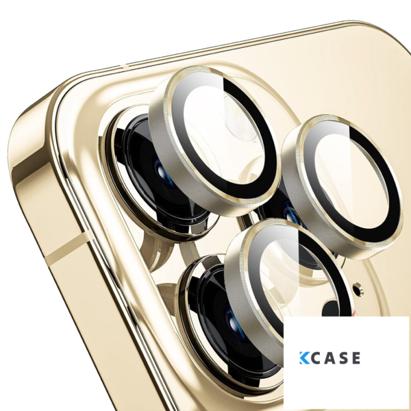 Apple iPhone 14 Pro Max Metal Camera Lens Протектор за камера High Quality /златист/