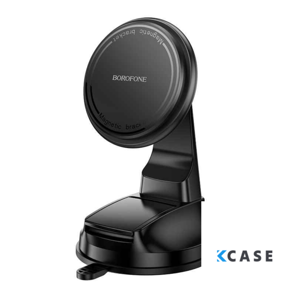 Стойка за смартфон Стойка за телефон за кола Borofone BH136, магнитна с вендуза /черна/
