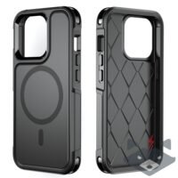 Удароустойчив военен клас Защитен Магнитен калъф Lifepro Xtreme AF Frost Smoke (MagSafe) за iPhone 13 Pro /черен/
