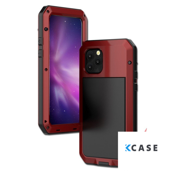iPhone 13 Pro Max Удароустойчив метален алуминиев гръб WEFOR за /червен/