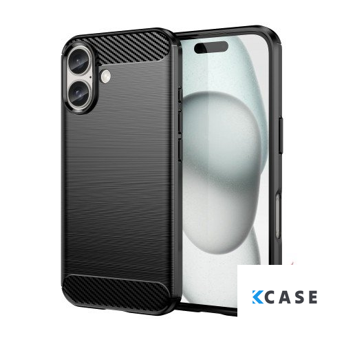 IPhone 16 калъф CARBON /черен/