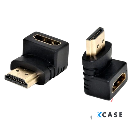Преходник HDMI мъжки към HDMI женски 90 градуса