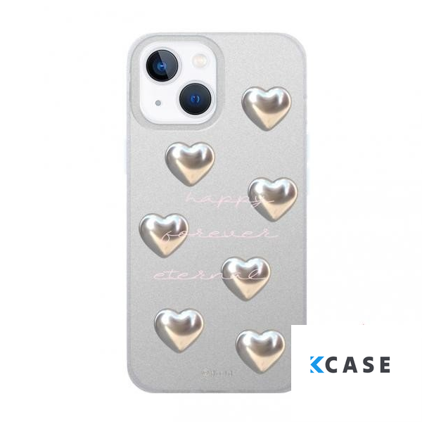 Силиконов калъф Hearts за iPhone 13