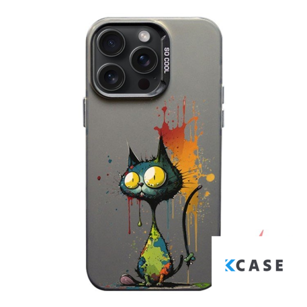 iPhone 15 Pro калъф LUXO So CooL /котка с големи очи/