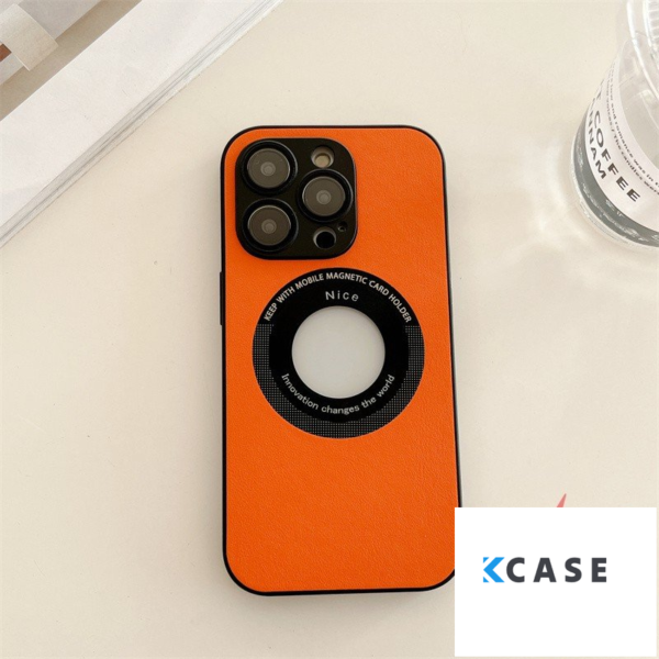 iPhone 14 Pro Nice MagSafe Кейс протект на камера /оранжев/