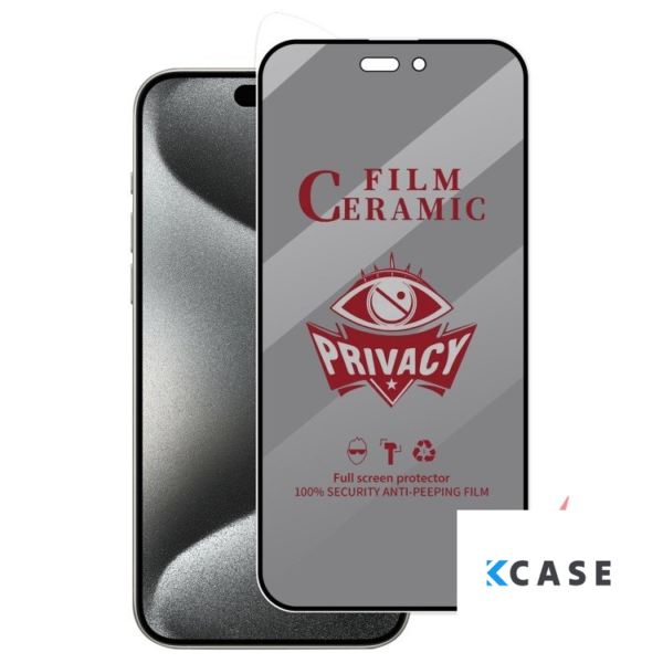 Apple iPhone 14 Pro Max 3D керамичен PRIVACY протектор
