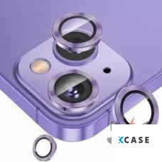 Apple iPhone 14 Metal Camera Lens Протектор за камера High Quality /лилави /