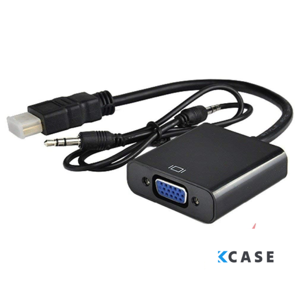 Адаптер HDMI male to VGA female+3.5 aux