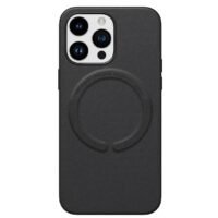 iPhone 15 Pro Max Leather Case MagSafe /черен/
