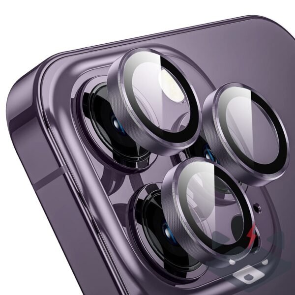 Apple iPhone 14 Pro Max Metal Camera Lens Протектор за камера High Quality /лилав/