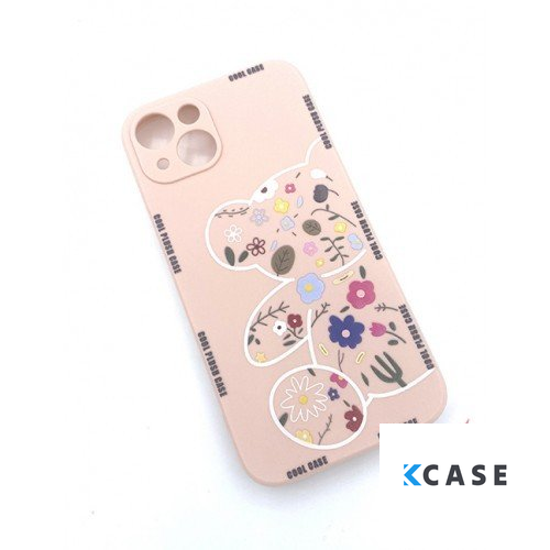 Кейс за iPhone 15 Bear Tpu /розов/