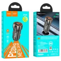 Авто накрайник HOCO Z46A USB A + Type C PD QC3.0 3A 20W