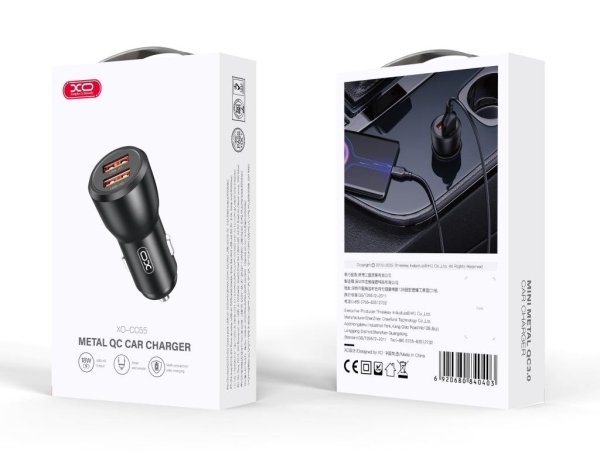 XO авто зарядно CC55 30W 2x USB
