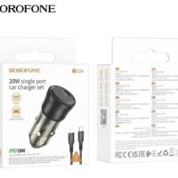Авто зарядно BOROFONE BZ24 20W Type C to lightning