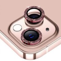Apple iPhone 13 Camera Lens Shine Протектор за камера High Quality /розови с брокат/