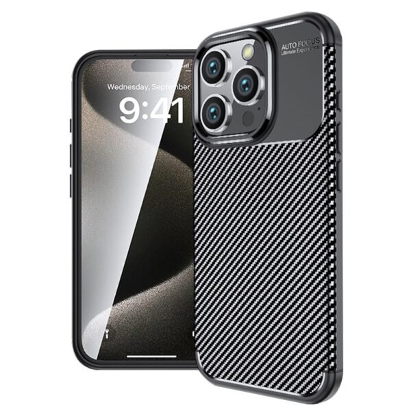 IPHONE 13 Pro Max Калъф Business CARBON /черен/