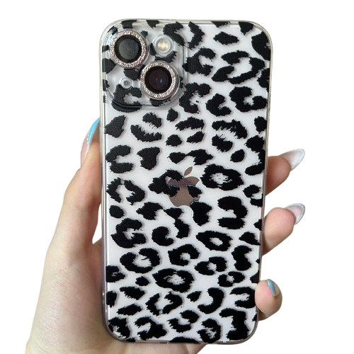 iPhone 14 Калъф силикон ART Леопард / Прозрачен /