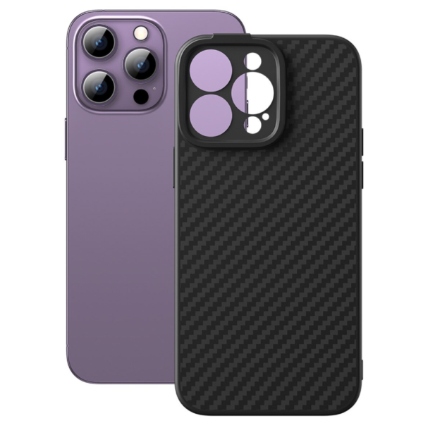 iPhone 14 Pro Калъф TPU Ultra Protect Slim Anti-Shock Carbon /черен/