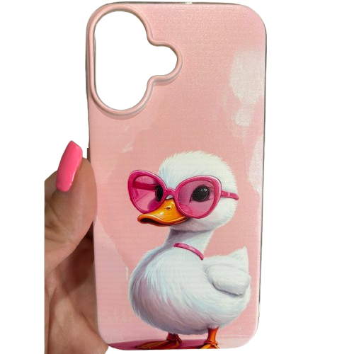 iPhone 16 Калъф ADMIRABLE Collection /pink glasses/