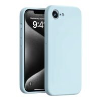 iPhone 16e Силиконов кейс bSmart Silicone Soft Cover /светлосин/