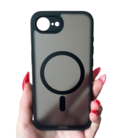 IPHONE 16e Калъф силикон Full Matte MagSafe /Черен/