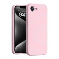 iPhone 16e Силиконов кейс bSmart Silicone Soft Cover /розов/