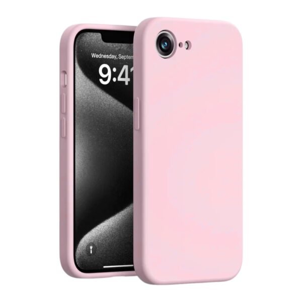 iPhone 16e Силиконов кейс bSmart Silicone Soft Cover /розов/
