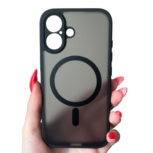 IPHONE 16 Калъф силикон Full Matte MagSafe /Черен/
