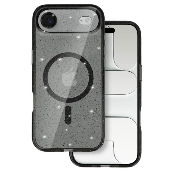 Apple iPhone 17 Air Блестящ Magsafe калъф /черен/