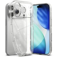Apple iPhone 17 Pro Crystal Case /прозрачен силиконов кейс с вградени брокатени частици/