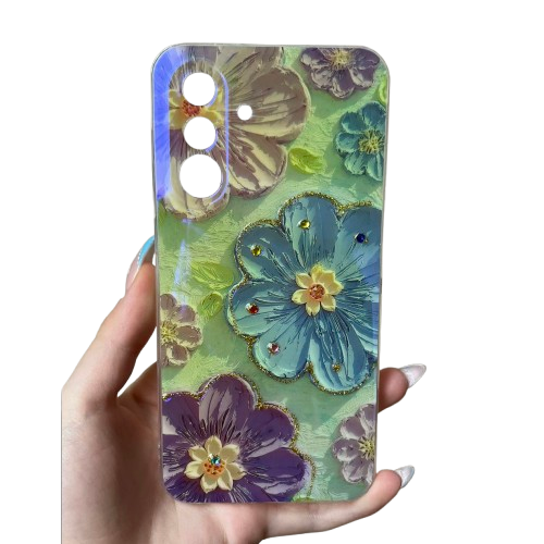 Samsung A36 5G Кейс Хамелеон IMD с цветни камъни – No6