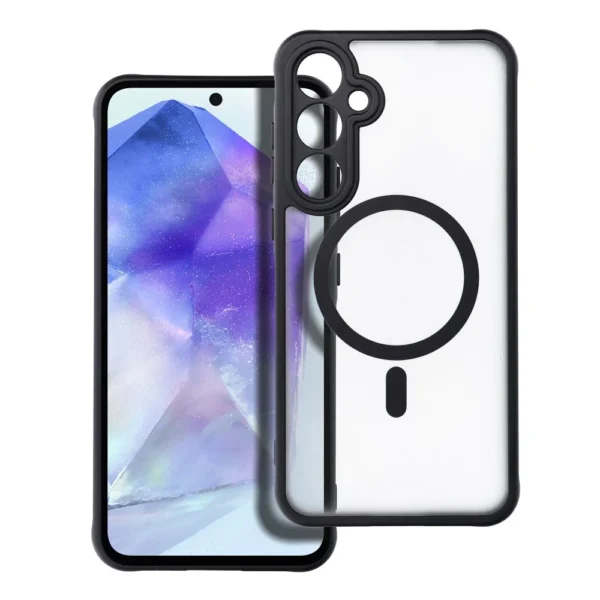 Samsung A55 Калъф FULL MATTE MAG COVER с MagSafe /черен/