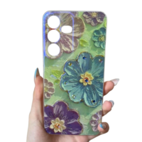 Samsung A55 Кейс Хамелеон IMD с цветни камъни – No6
