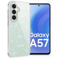 Samsung A57 Crystal Case /прозрачен силиконов кейс с вградени брокатени частици/
