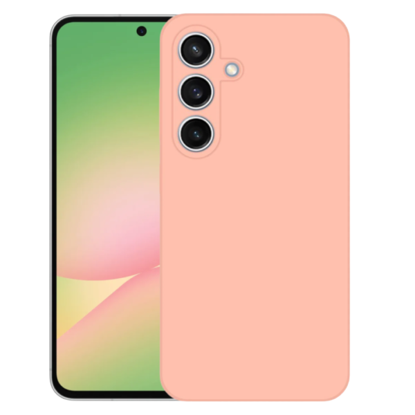 Samsung A57 Силиконов гръб LIQUID CASE /прасковен/